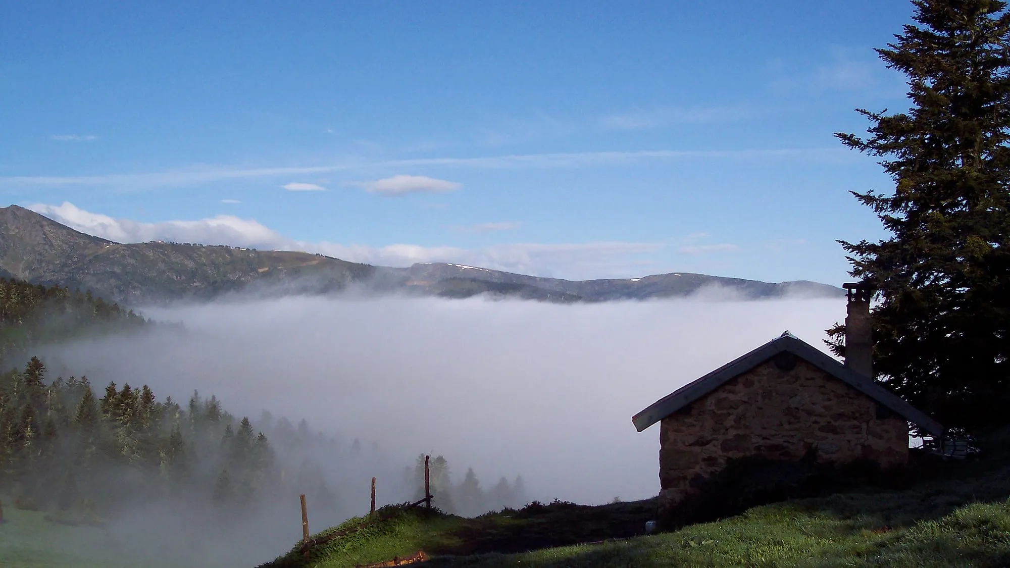 Cloud inversion, French Pyrenees